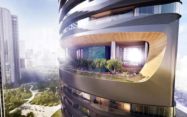 Ferra luxury residential tower in Singapore