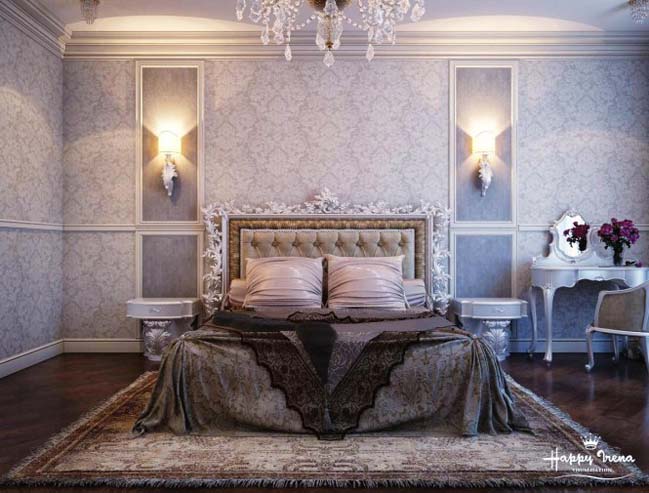 Luxury bedroom designs with traditional style