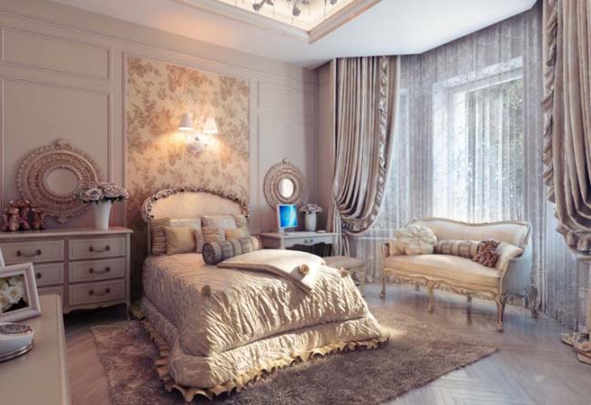 Luxury bedroom designs with traditional style