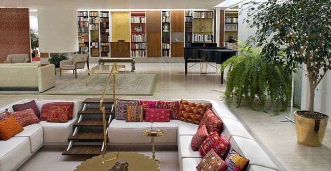Living room designs with sunken area