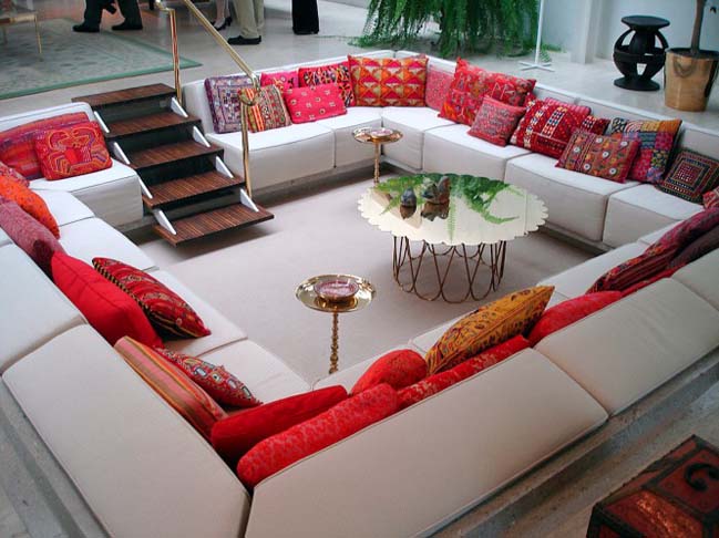 Living room designs with sunken area