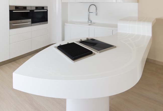 HI-MACS futuristic kitchen designs