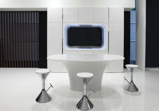HI-MACS futuristic kitchen designs