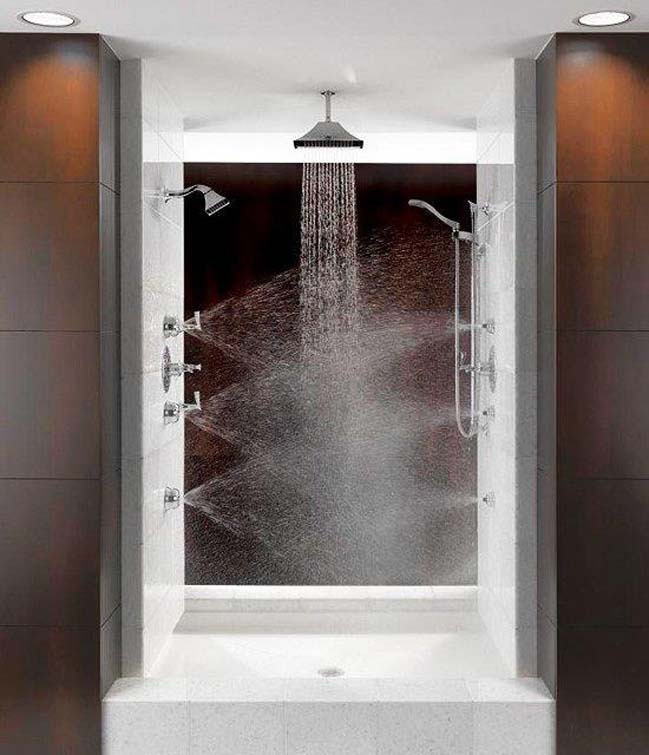 20 bathroom designs with waterfall shower