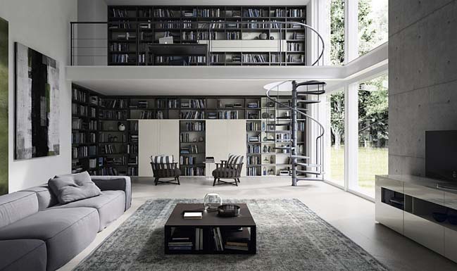 Living room designs for book lovers