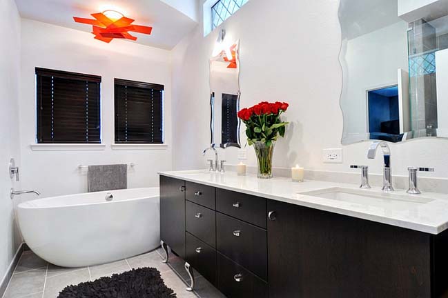 Black and white bathroom designs collection