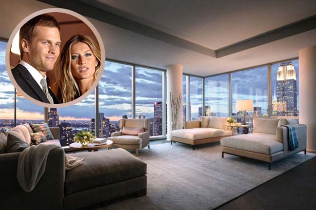 Luxury penthouse of Gisele Bundchen and Tom Brady
