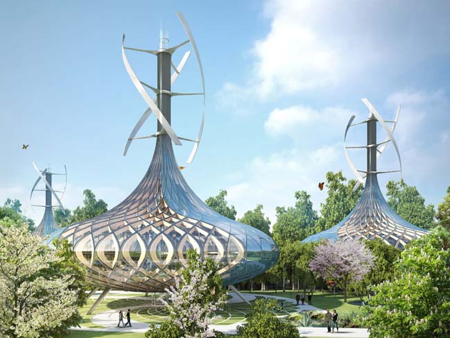 Flavours Orchard futuristic architecture by Vincent Callebaut