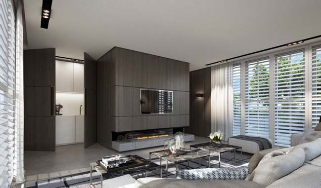 Duplex penthouse with nice neutral tones