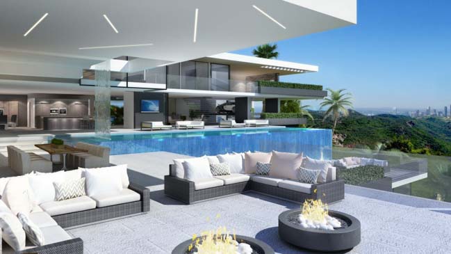 Two luxury and modern villas in Los Angeles