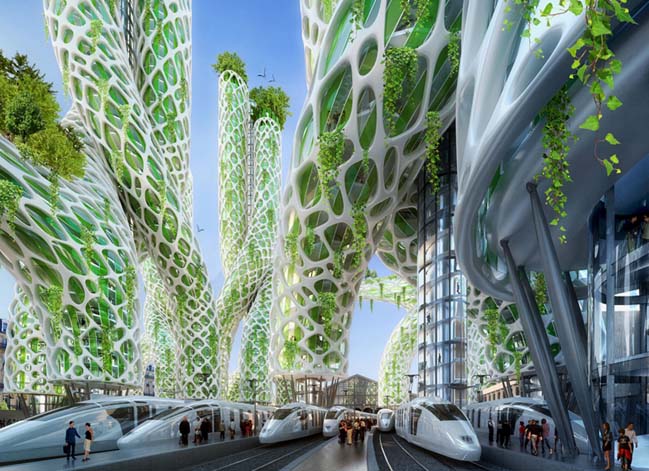 8 green and smart towers for the future of Paris in 2050