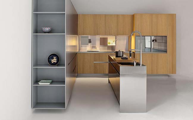 Modern kitchens with smart saving space designs