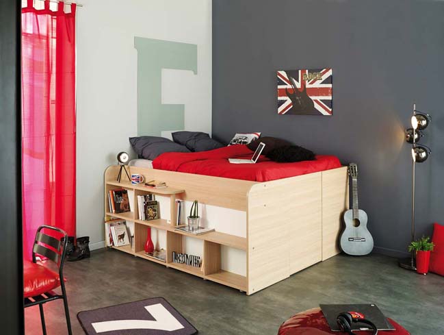 Space-up double bed