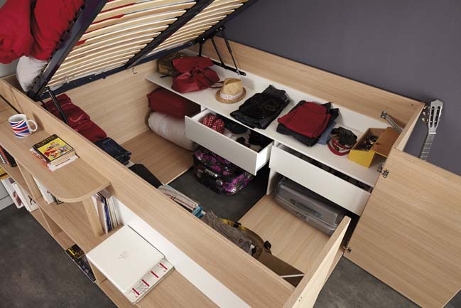 Space-up double bed