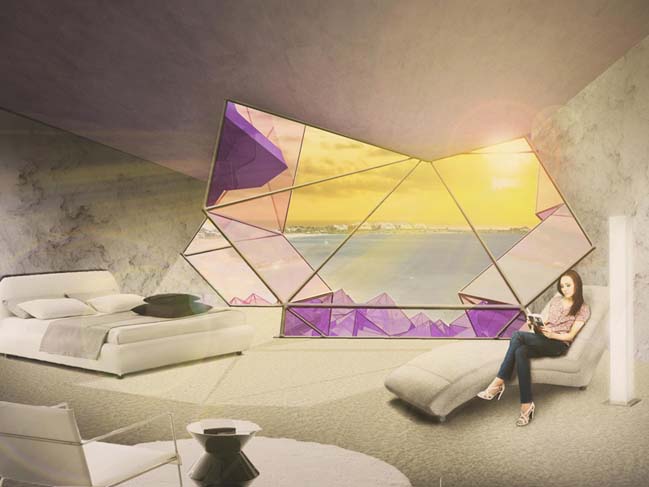 The amethyst hotel by NL architects