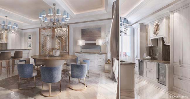 Elegant luxury penthouse in France