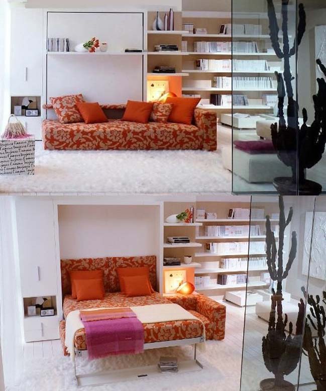 Space saving bedroom designs