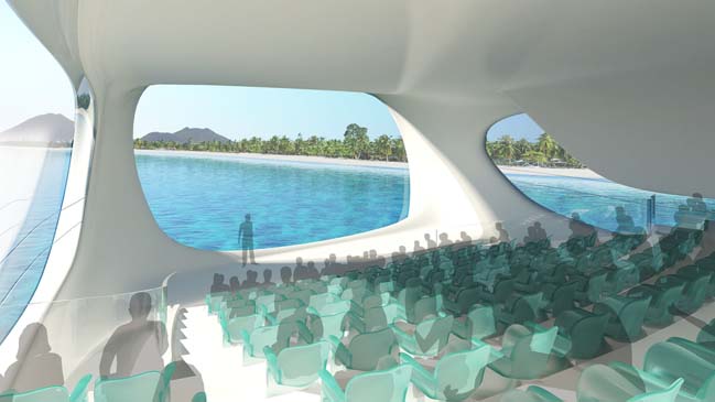 Futuristic architecture of Marine Research Center in Indonesia