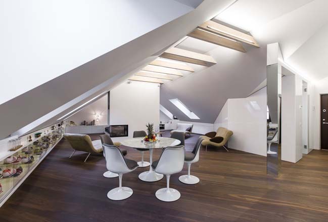 Modern attic apartment by YCL