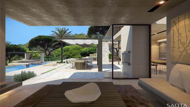 Luxury contemporary villa in St Tropez, France