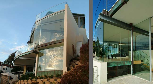 Luxury glass villa in Los Angeles