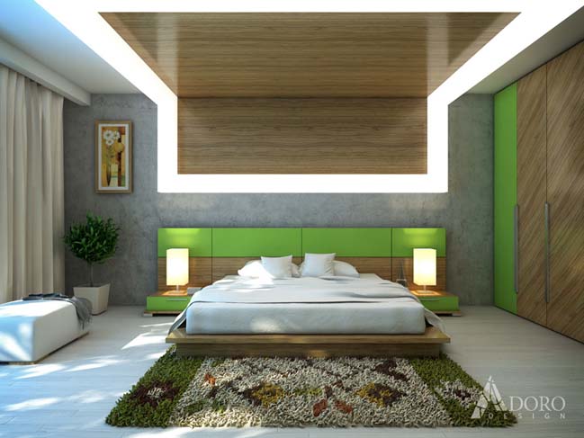 Master bedroom design by Adoro Design