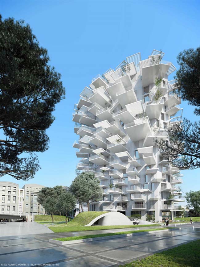 The White Tree: Mixte Use Tower in Montpellier, France