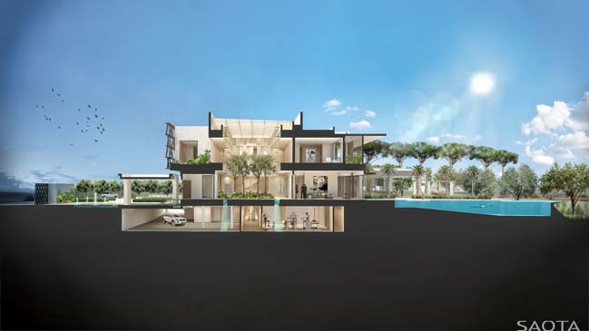 Luxury villa in Bahrain by SAOTA