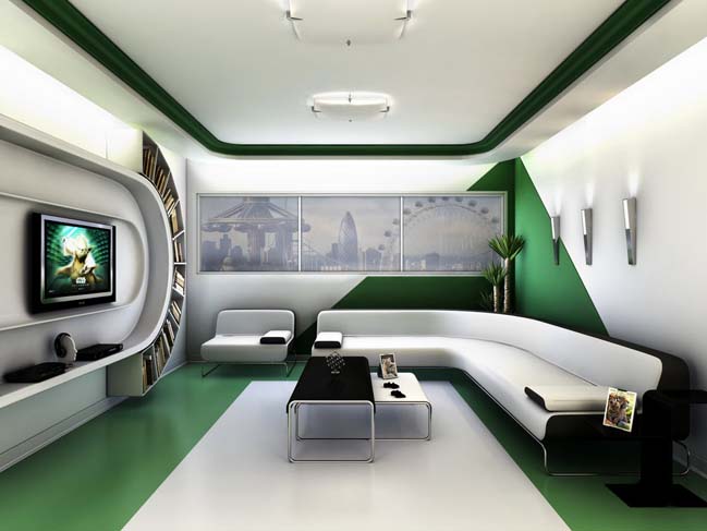 18 stunning futuristic living room designs