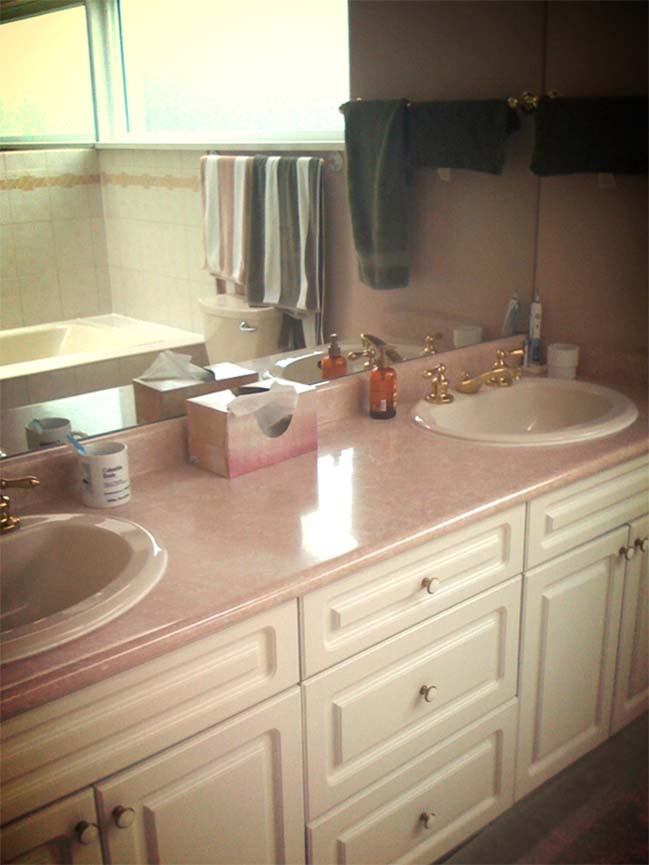 Before & After: Small bathroom design