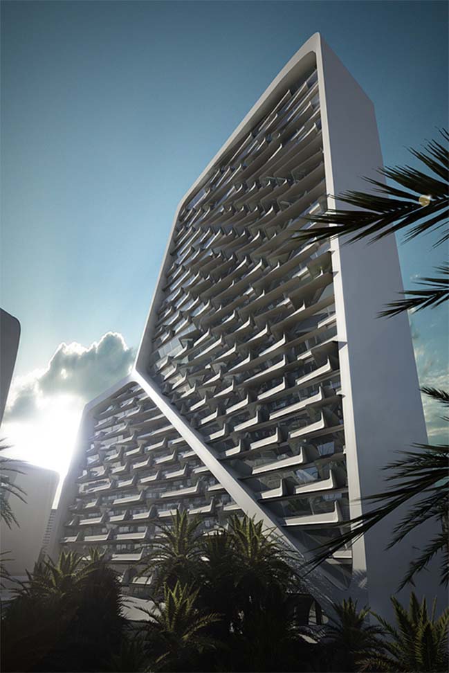 Futuristic architecture: Vertical Village in Dubai, UAE