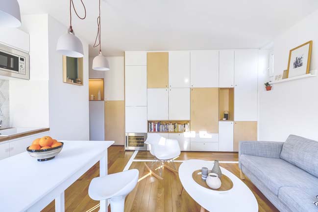 Small flat 30sqm in Paris by Richard Guilbault