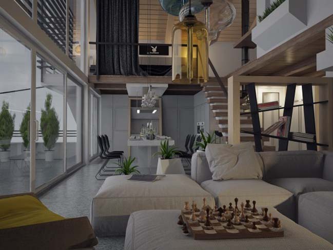 Olympus: Modern penthouse by Alexander Simakov
