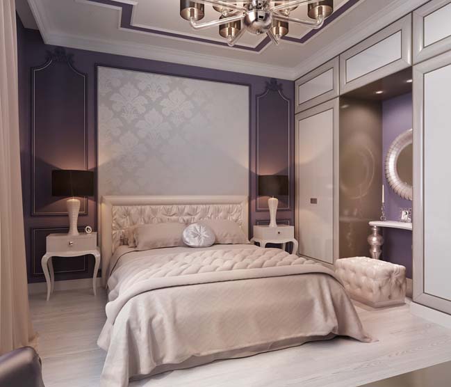 Luxury apartment with neoclassical style
