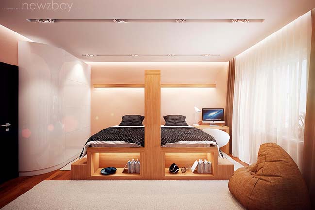 Cosy bedroom design for 2 girls