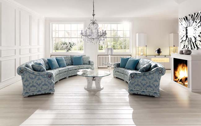 Romana: Luxury living room design by Finkeldei