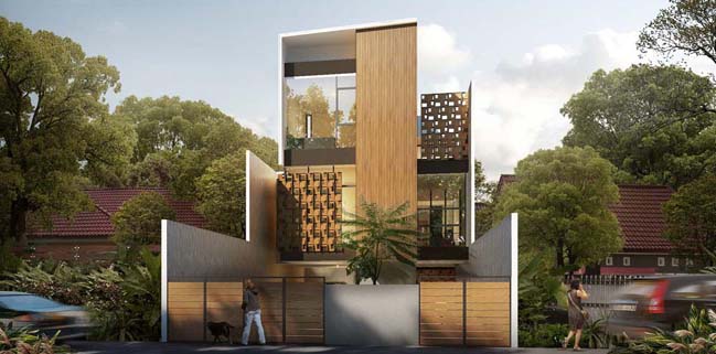 House of Melati: Modern townhouse in Indonesia