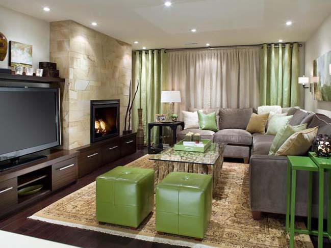 20 stunning grey and green living room ideas