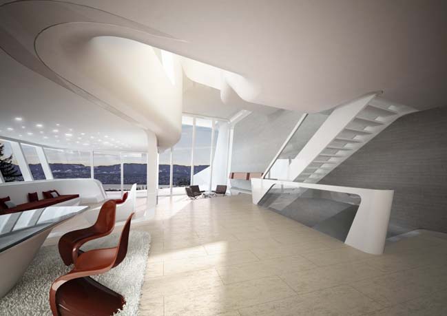 Futuristic house by Zaha Hadid Architects