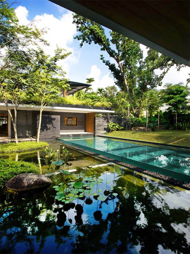 Luxury villa with seamless integration of nature
