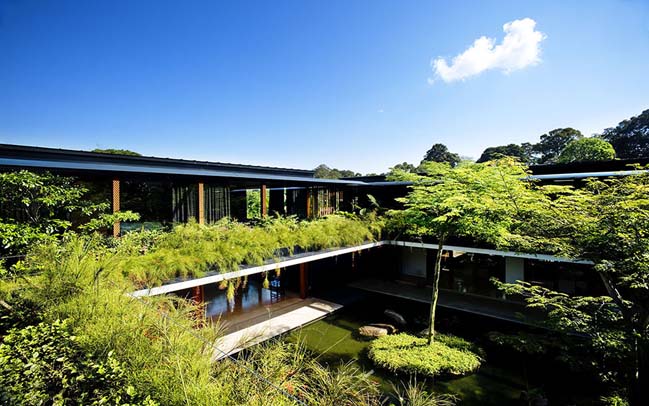 Luxury villa with seamless integration of nature