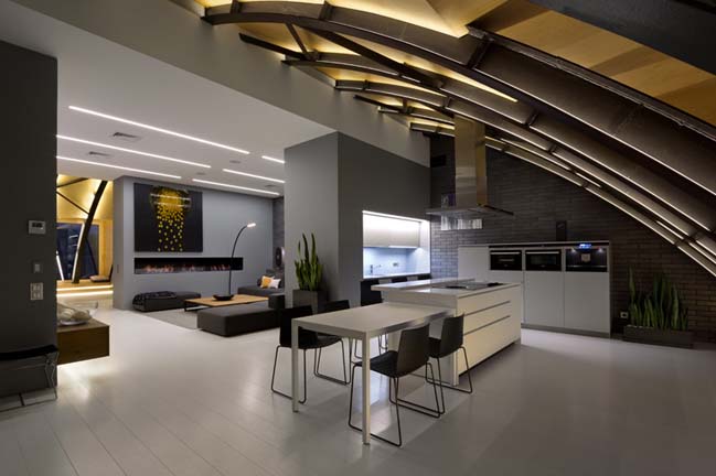 High Lounge: Luxury apartment by ArchObraz