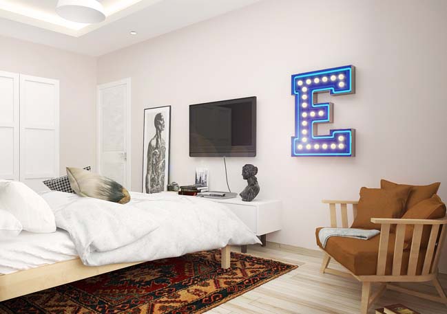 Bedroom interior design for student