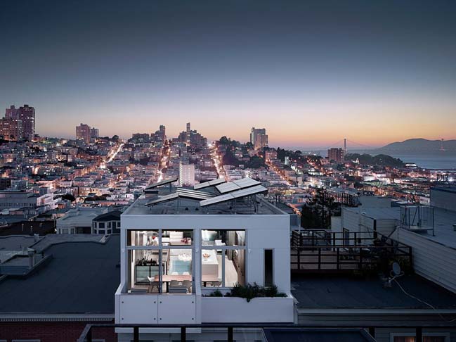 Transform a roof house into a penthouse apartment