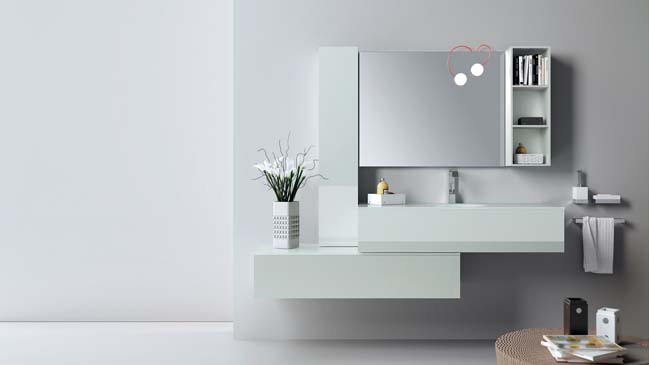 Font: Modern bathroom designs from Scavolini