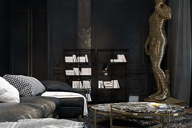 The gorgeous interior design of an apartment in Paris