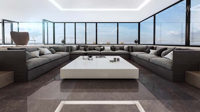 Gold coast in luxury penthouse