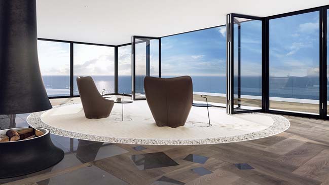 Gold coast in luxury penthouse