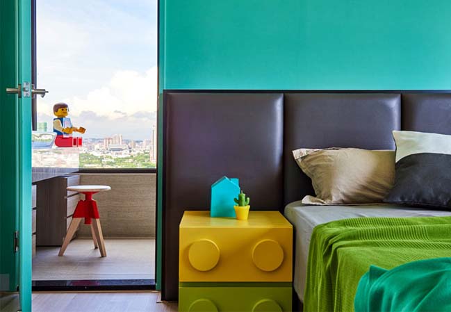 Apartment design with LEGO theme by HAO Design