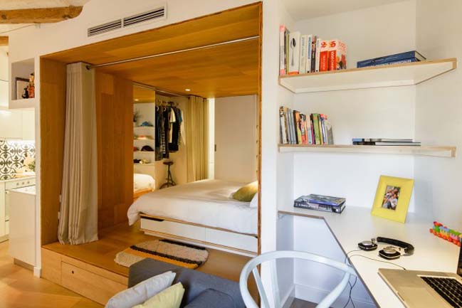 Cozy interior design for small apartment 48m2